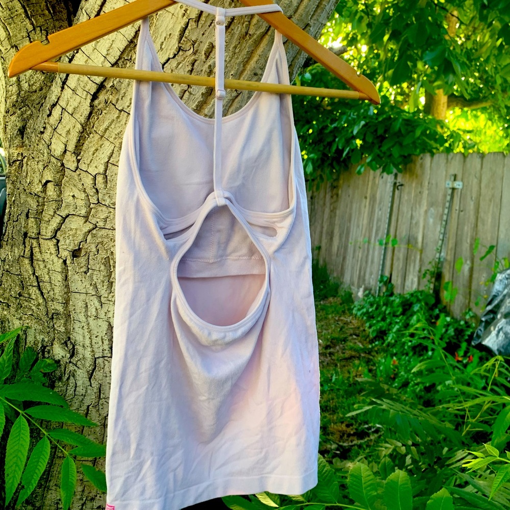 Fabletica yoga top with built in padded bra.